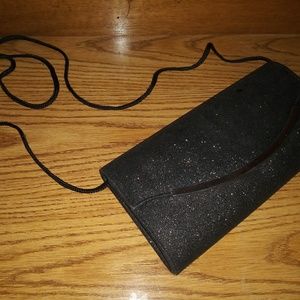 Sparkly Black Clutch